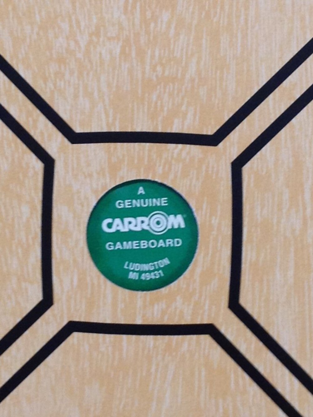 NWOT Carrom Combo Game Board, Reversible Decor Collegiate Frat House Game Room - Picture 2 of 8